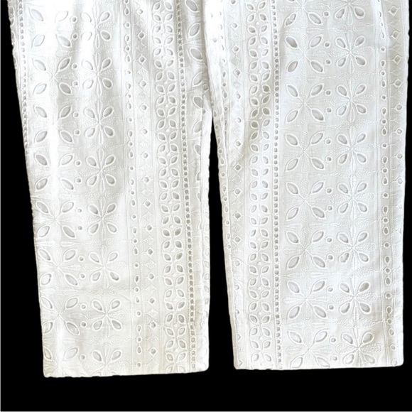 NWT J. Crew Pull-On Easy Pant White Eyelet - Picture 8 of 12